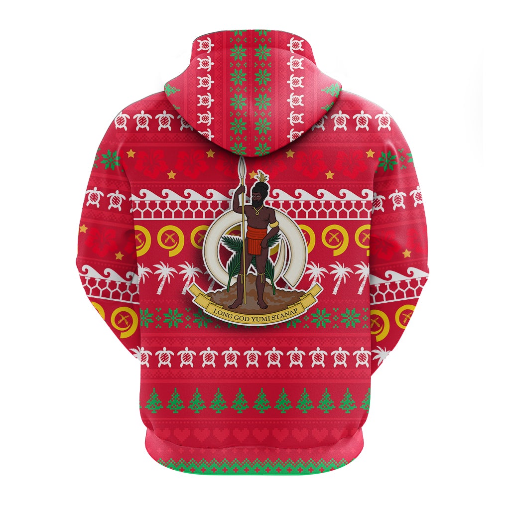 Vanuatu Christmas Zip Hoodie Ugly Christmas LT12