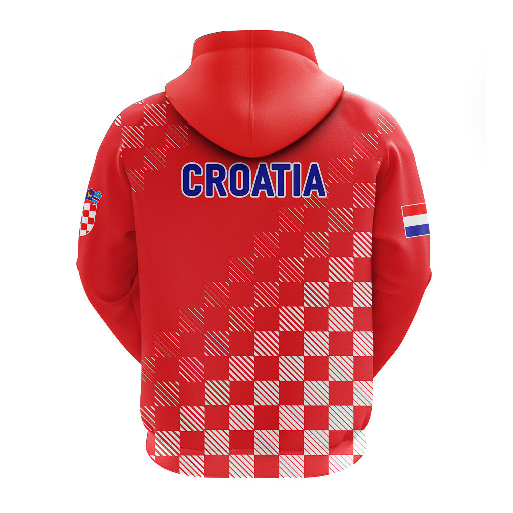 Croatia Hoodie Football 2022 Champions Pride Red LT12