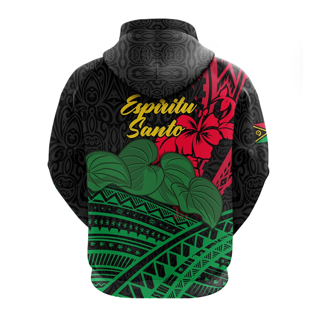 Vanuatu Espiritu Santo Hoodie Kava With Hibiscus LT12