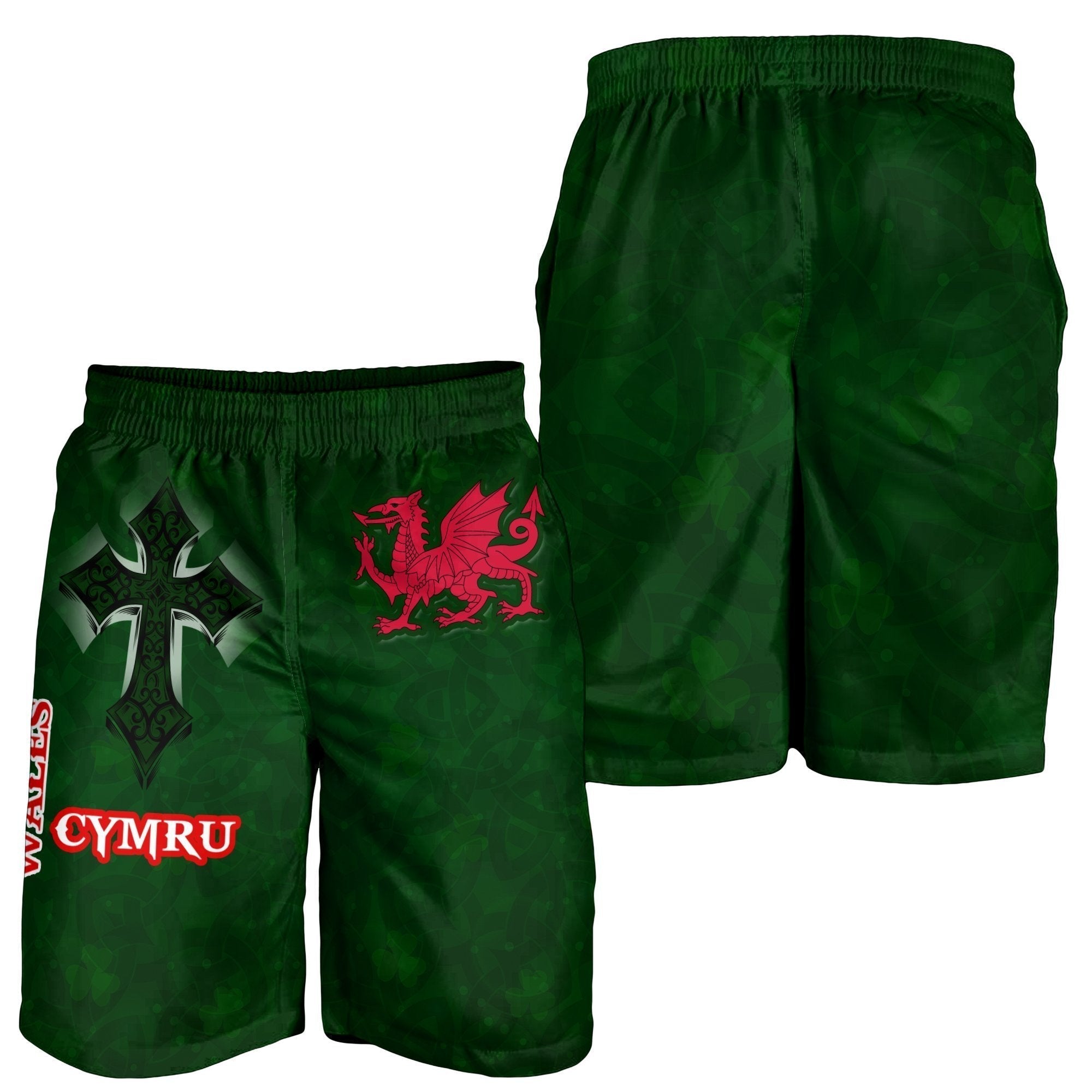 Wales Men Shorts Wales Cymru Celtic Cross