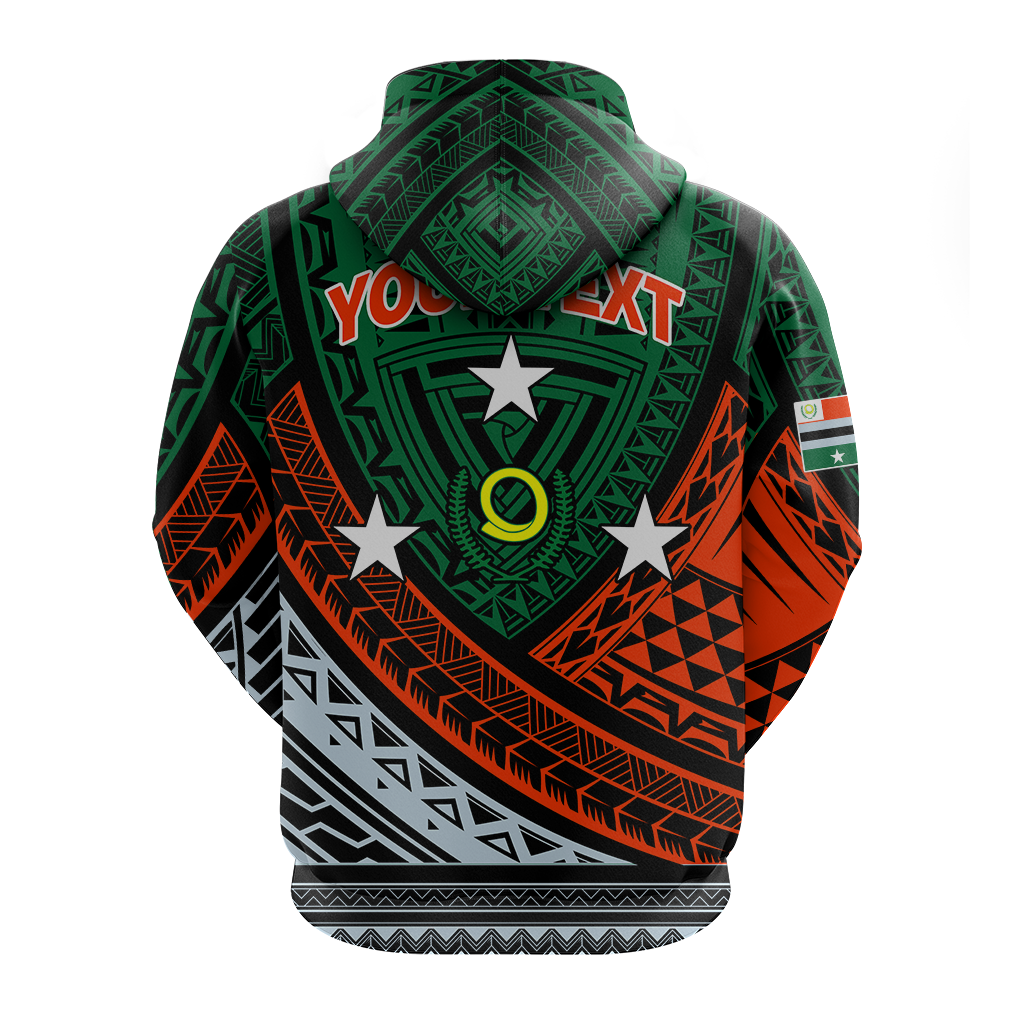 Custom Personalised Vanuatu Penama Province Tribal Pattern Hoodie LT12