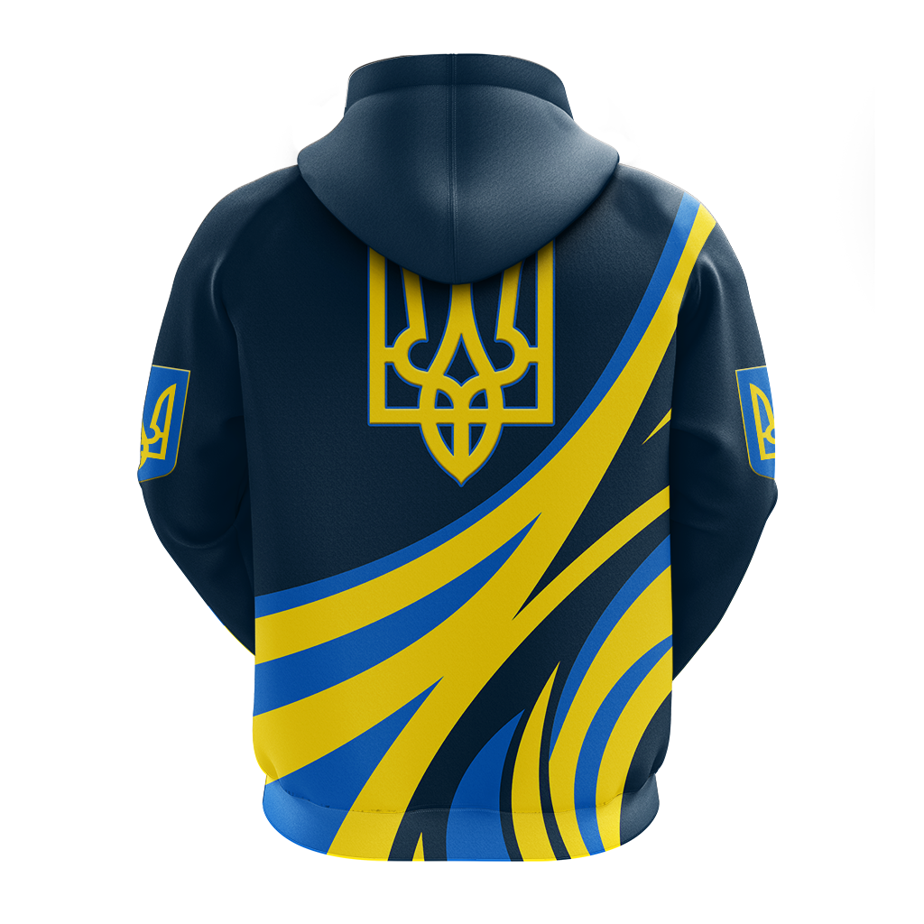 Ukraine Gold Trident Hoodie LT12