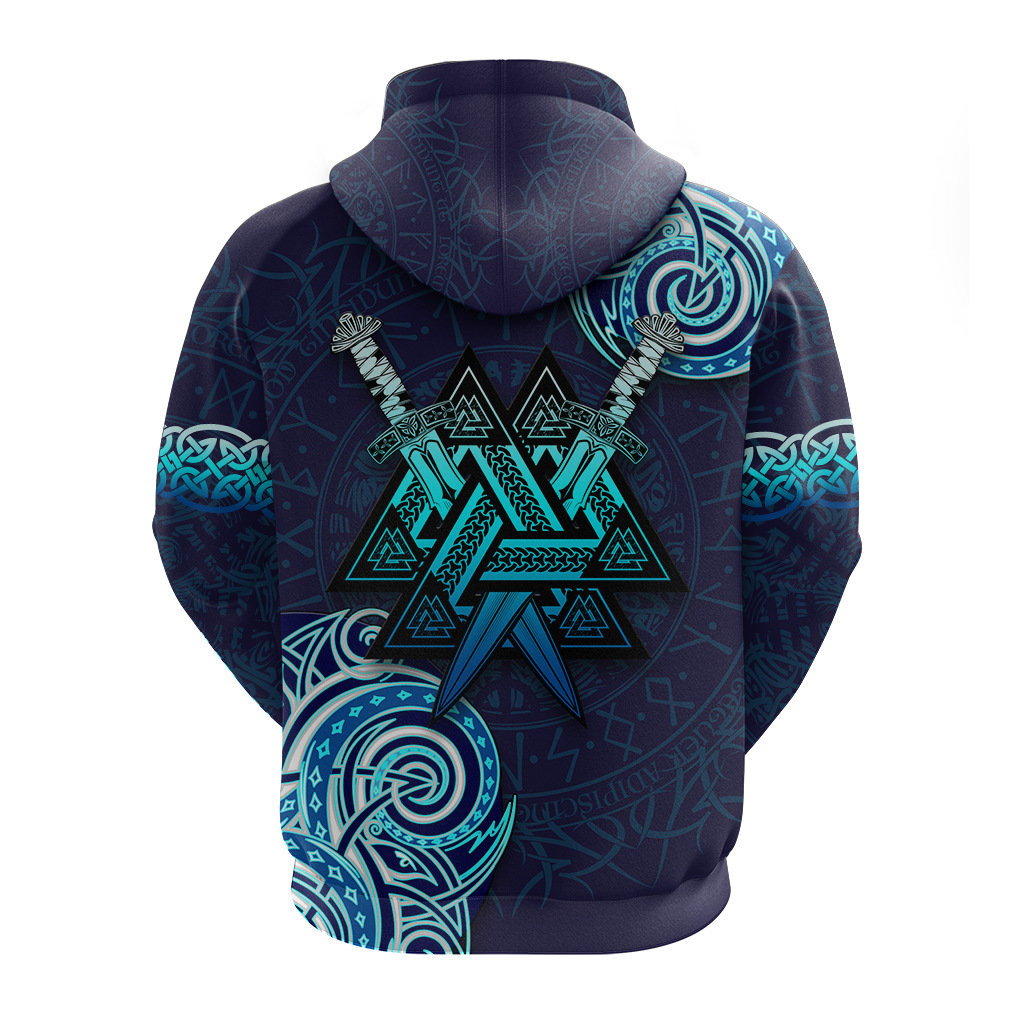 Viking Valknut Tattoo Art Hoodie LT12