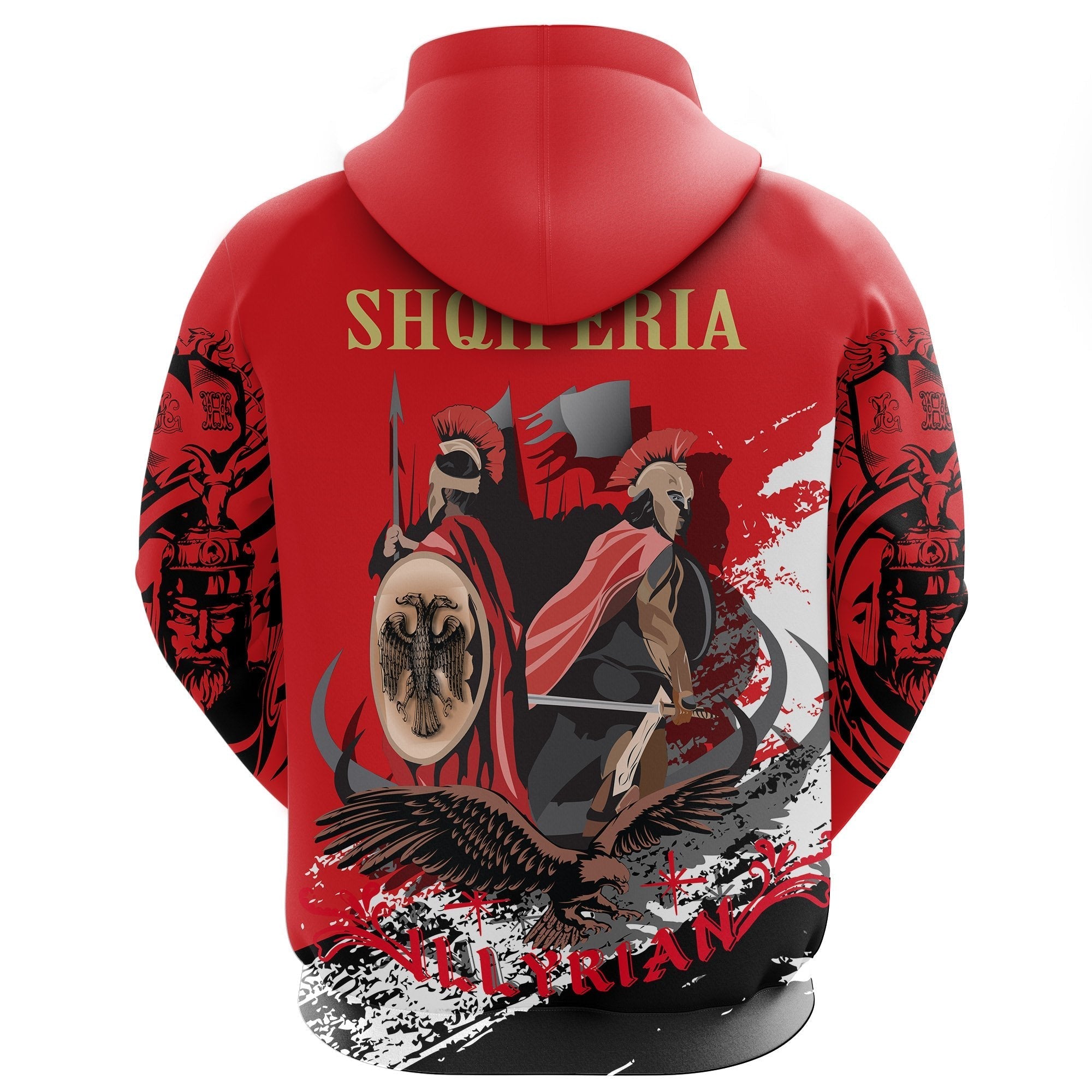 Albania Hoodie Illyrian Albanian Warrior