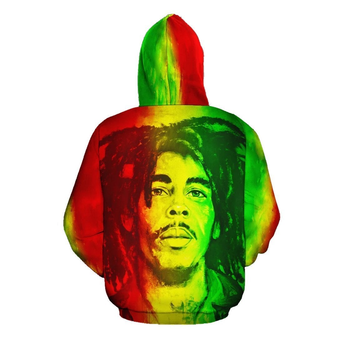 African Hoodie Legend Bob Zip Hoodie