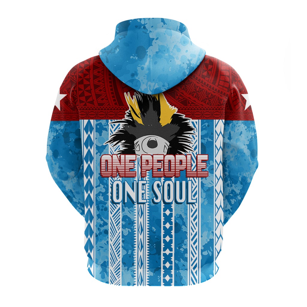 West Papua 60 Years OPM Morning Star with Polynesian Pattern Hoodie LT7