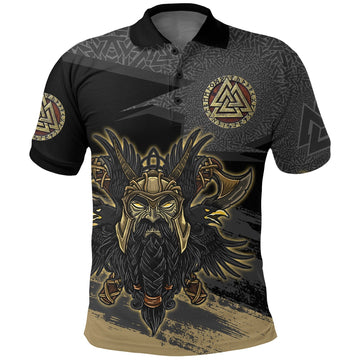 Viking Odin Polo Shirt Valknut, The Symbol Of Odin RLT12