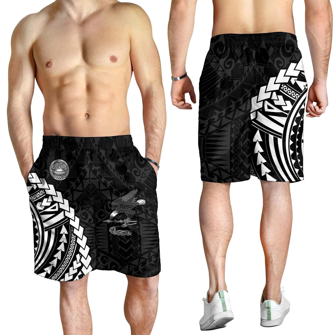 American Samoa Men Shorts Eagle mix Polynesian LT13