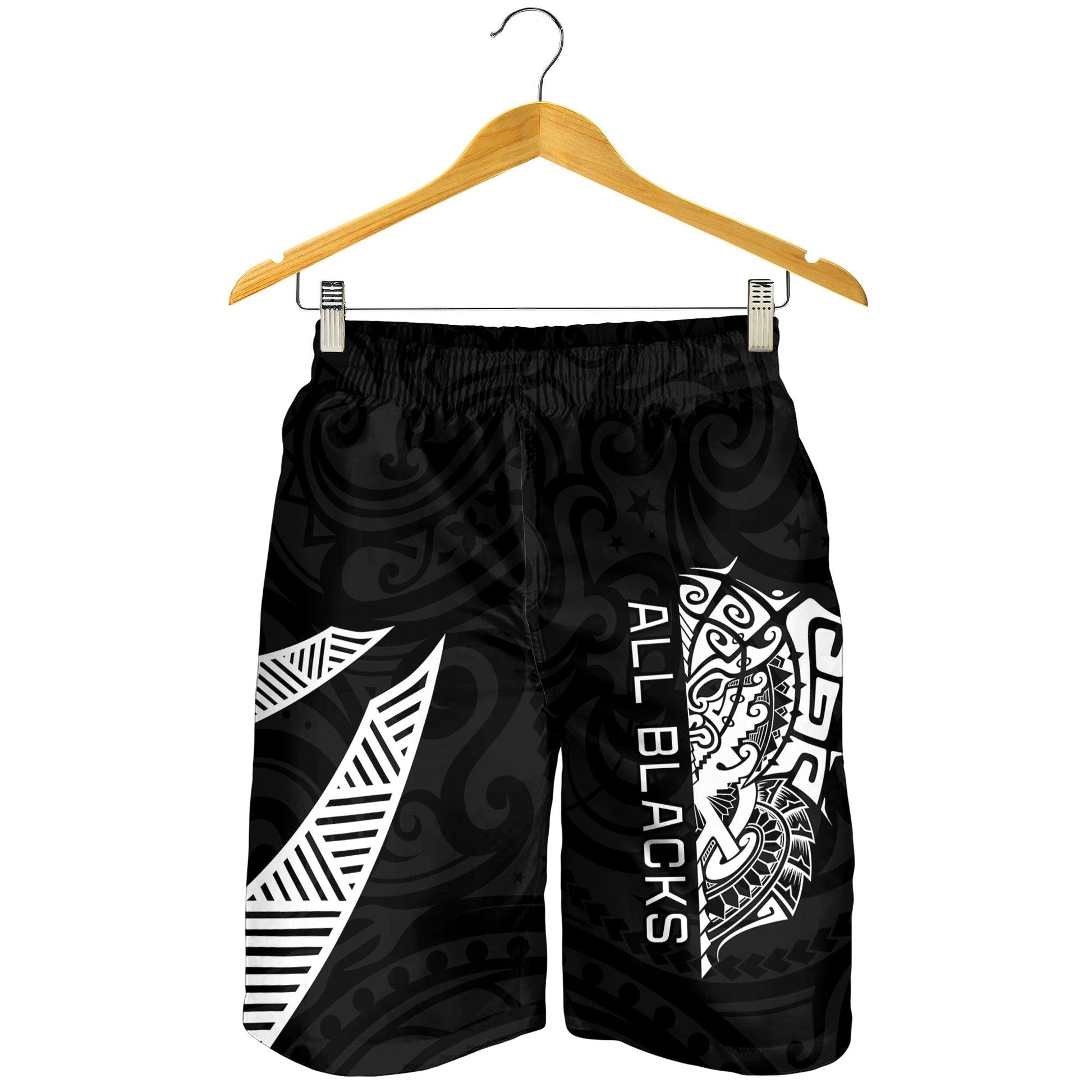 New Zealand Rugby Men Shorts Haka All Blacks mix Ta Moko LT13