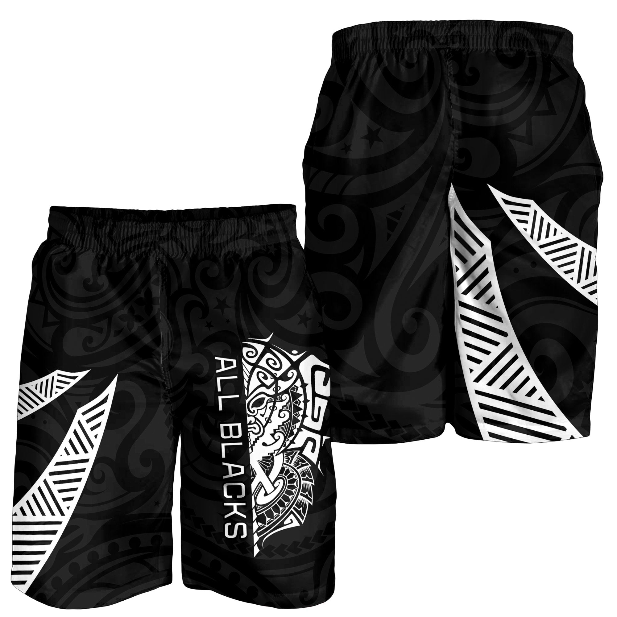 New Zealand Rugby Men Shorts Haka All Blacks mix Ta Moko LT13