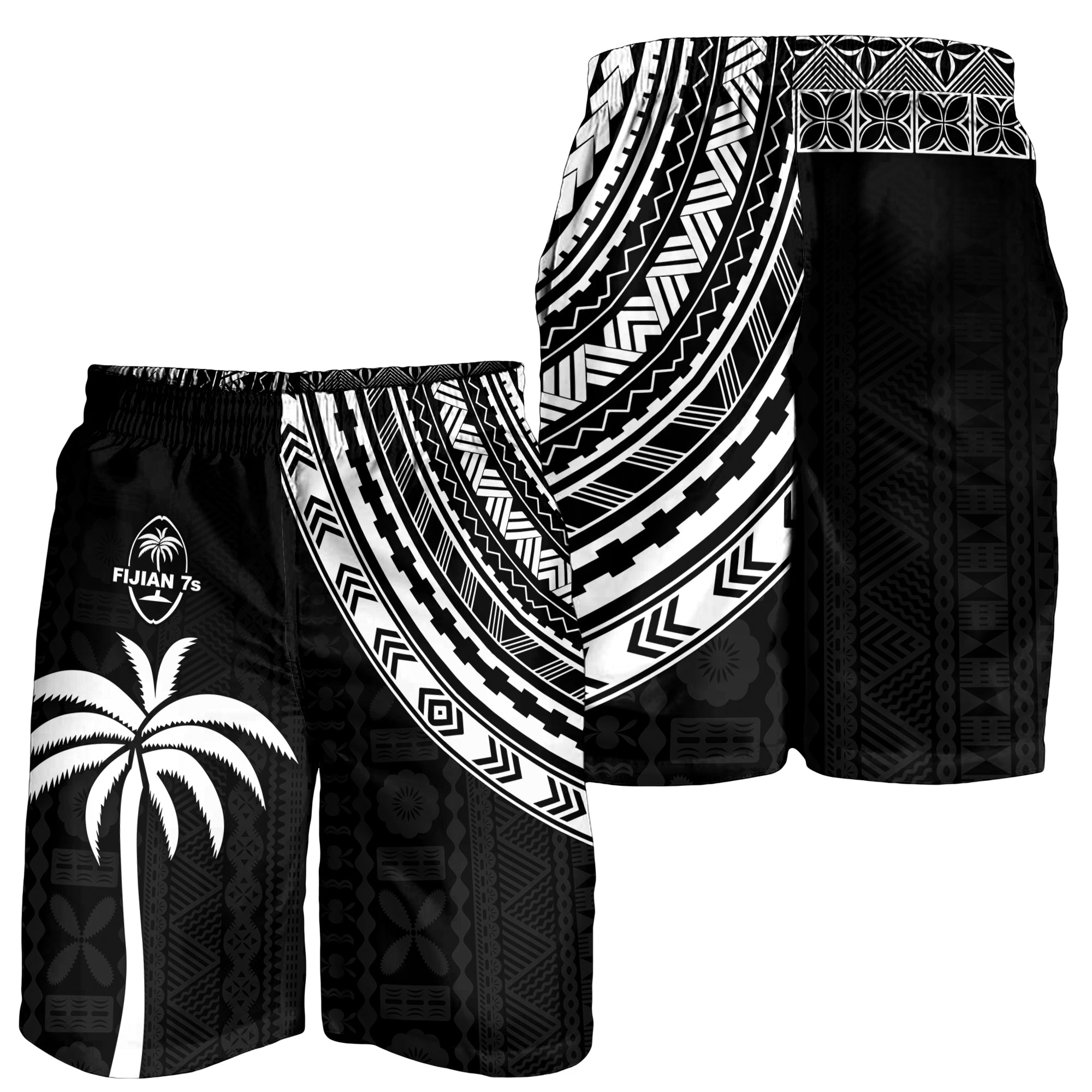 Fiji Rugby Sevens Men Short Fijian 7s Tapa Polynesian LT13