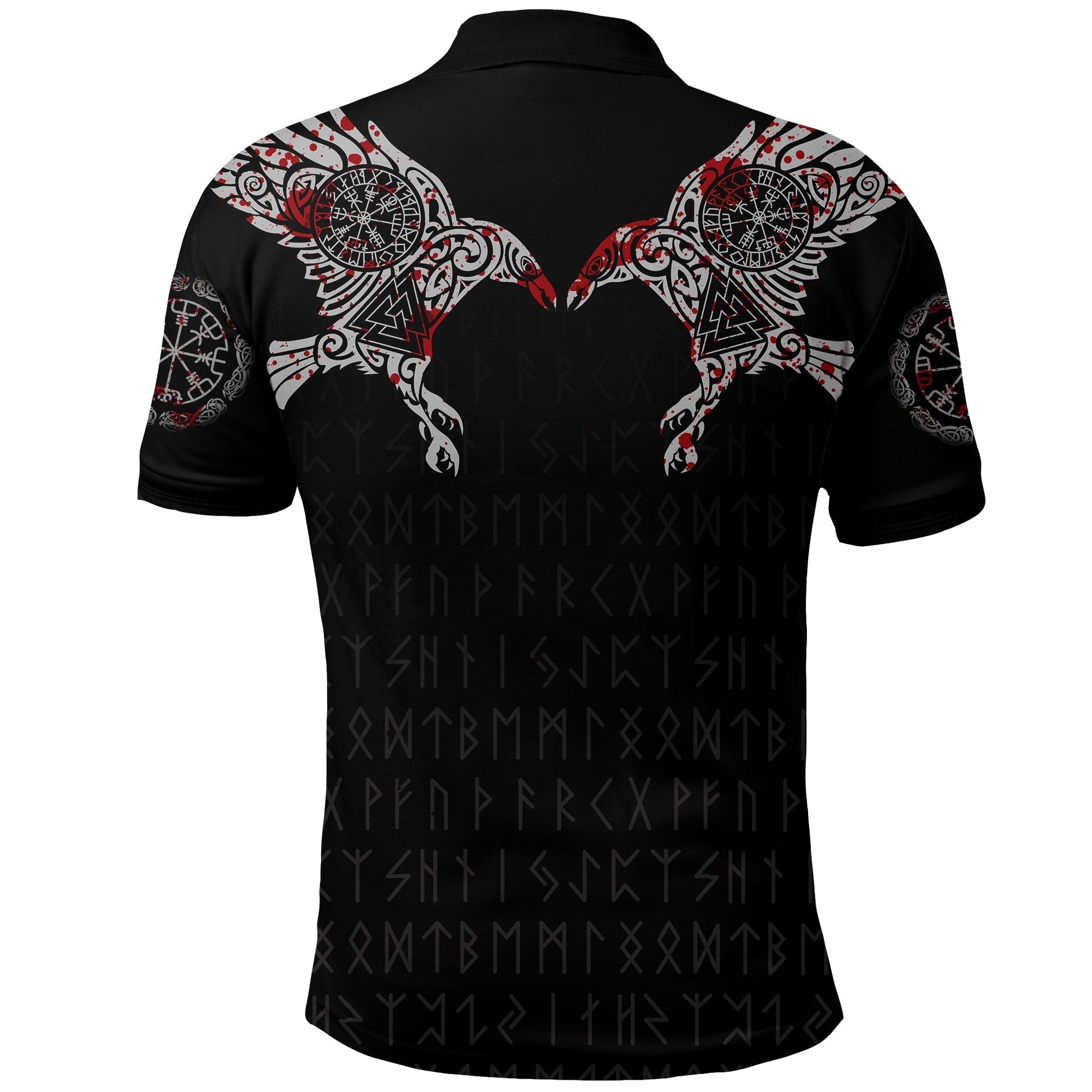 Viking Raven Tatoo Blood Ver 2 Polo Shirt RLT12