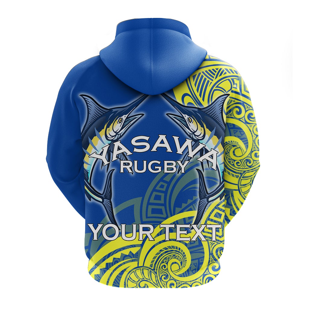 Yasawa Rugby Union Fiji Zip Hoodie - Tapa Pattern LT12