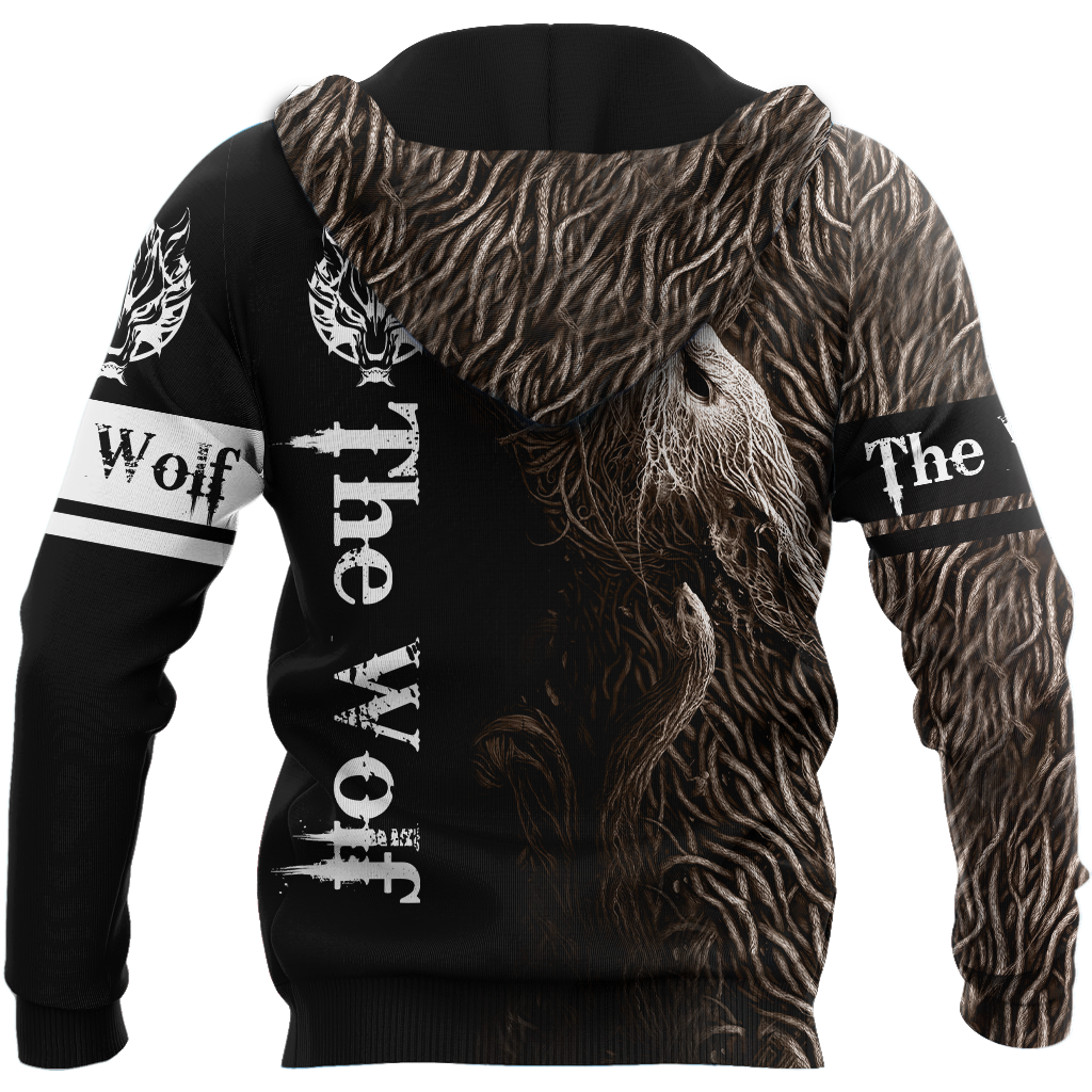 Viking Clothing Fenrir Viking Wolf Hoodie RLT12