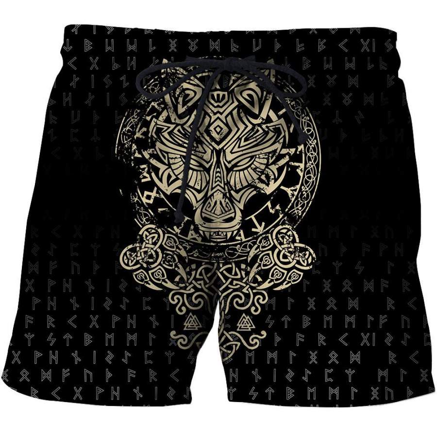 Viking Clothing Viking Wolf Fenrir Shorts RLT12