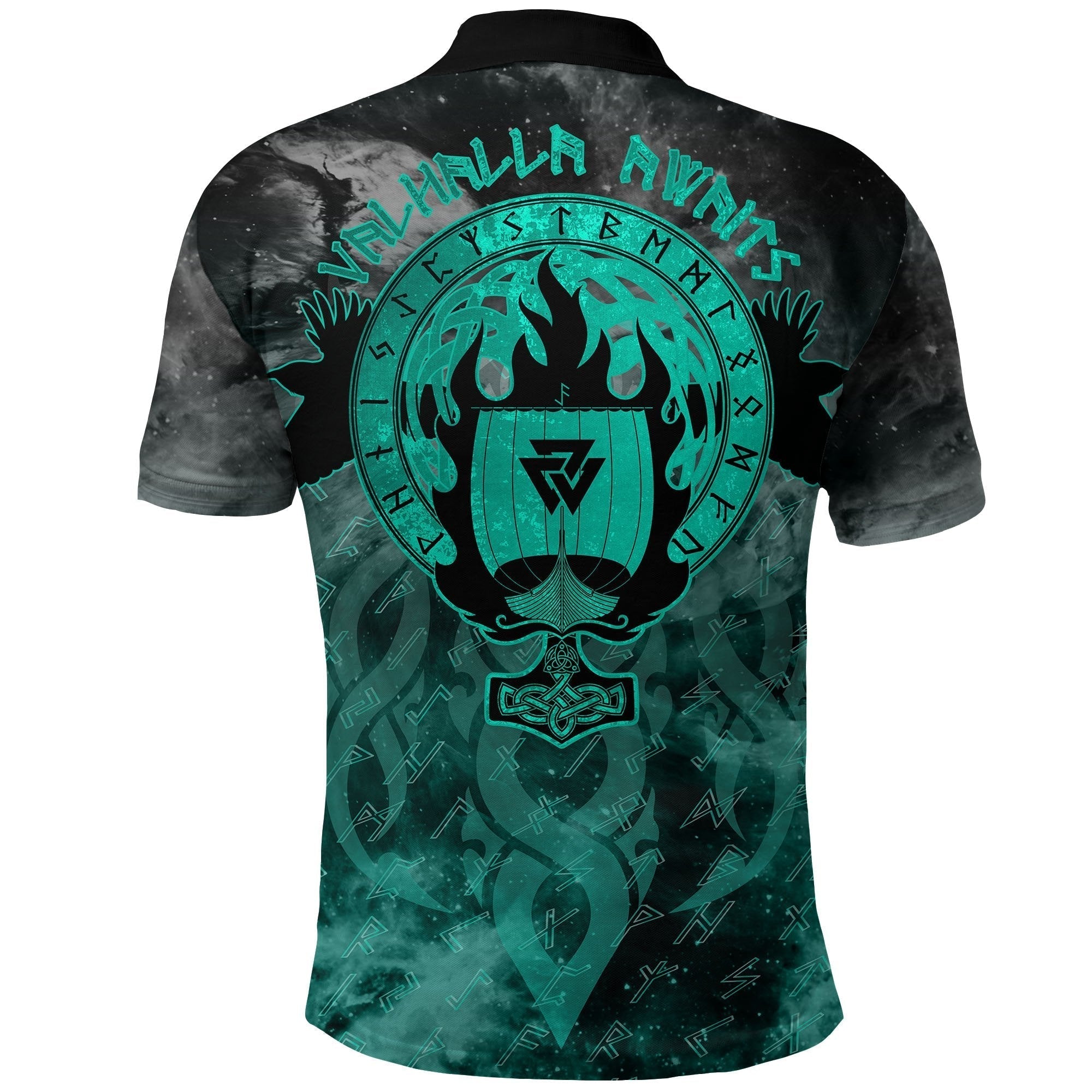 Viking Drakkar Ship Polo Shirt RLT12