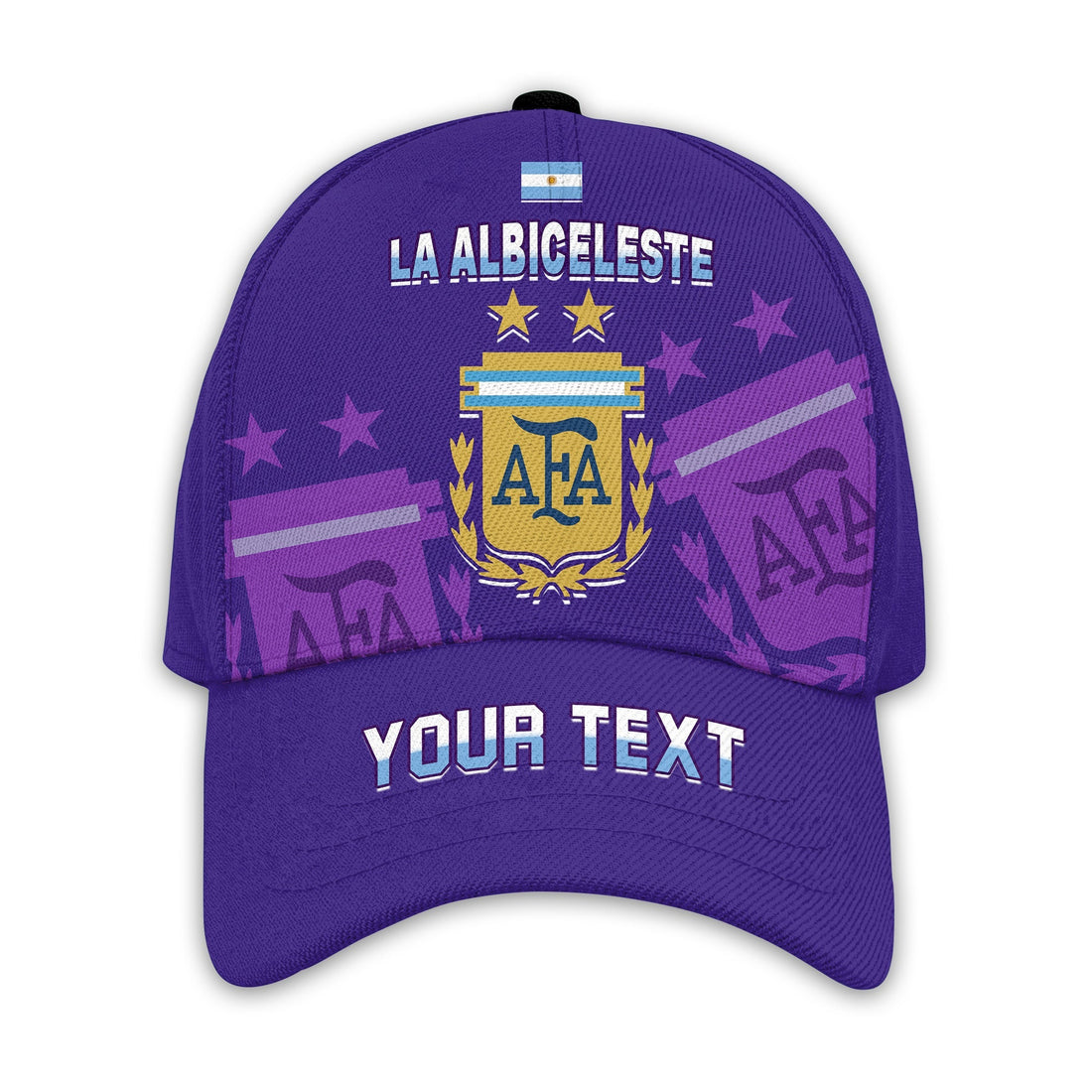 (Custom Personalised) Argentina Football Classic Cap Go Champions La Albiceleste Ver.04 LT13