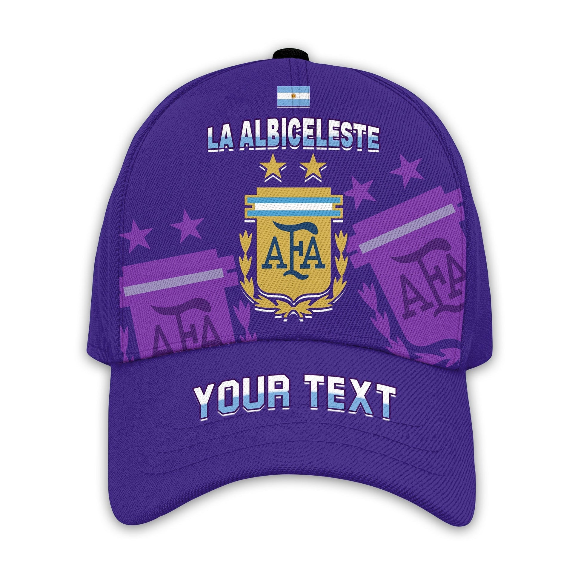 (Custom Personalised) Argentina Football Classic Cap Go Champions La Albiceleste Ver.04 LT13