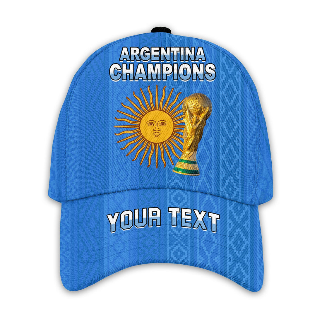 (Custom Personalised) Argentina Football Classic Cap Go Champions La Albiceleste Ver.06 LT13