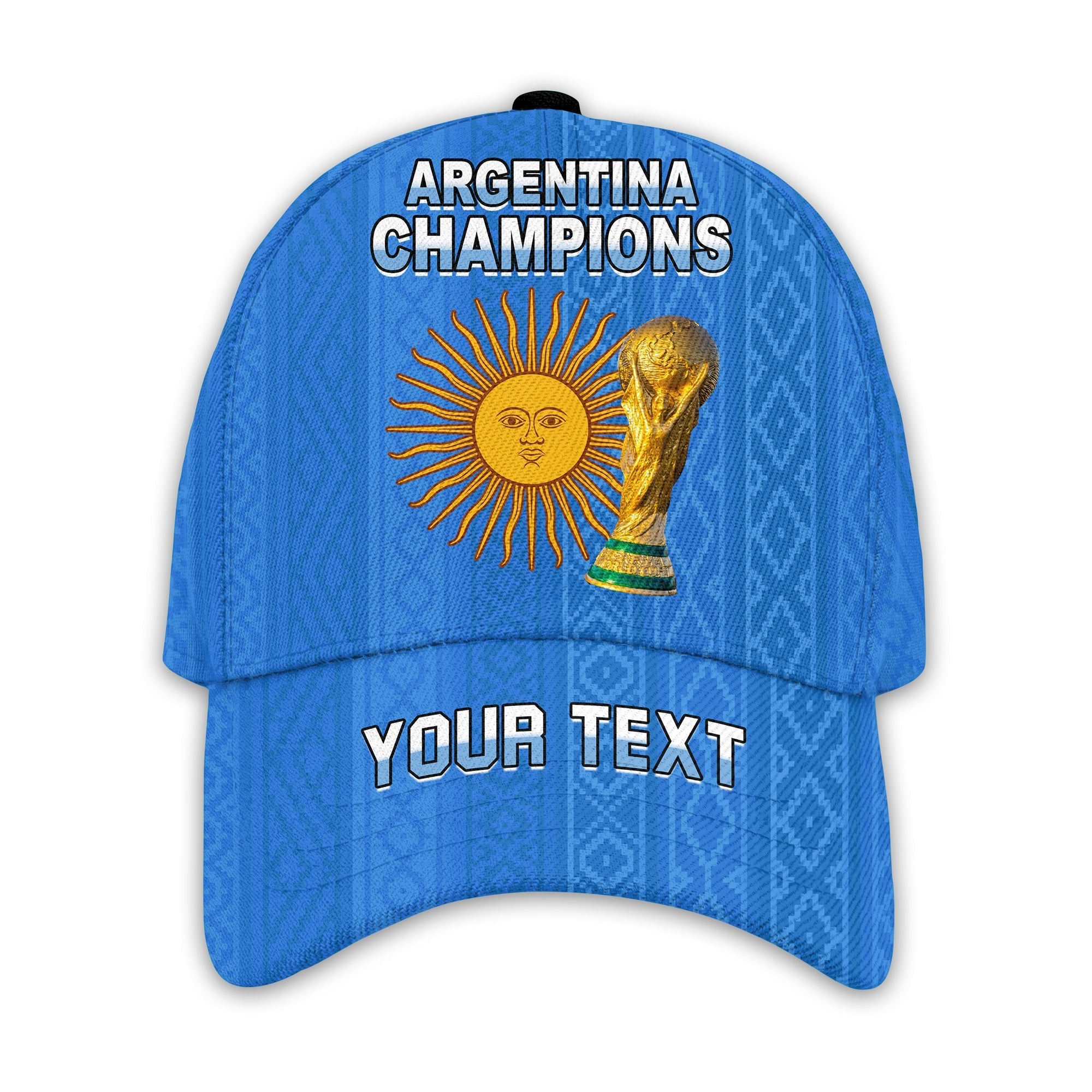 (Custom Personalised) Argentina Football Classic Cap Go Champions La Albiceleste Ver.06 LT13