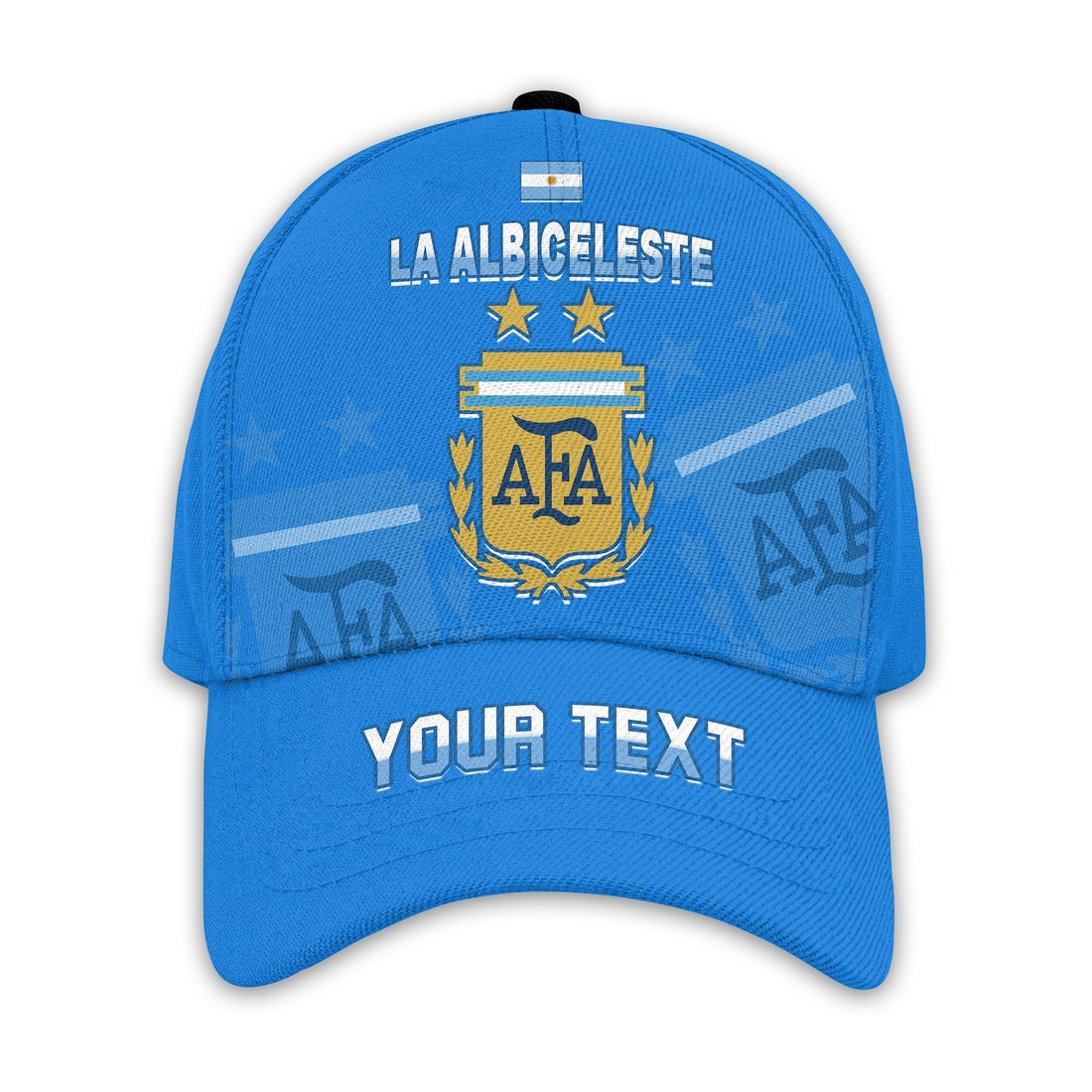 (Custom Personalised) Argentina Football Classic Cap Go Champions La Albiceleste Ver.03 LT13