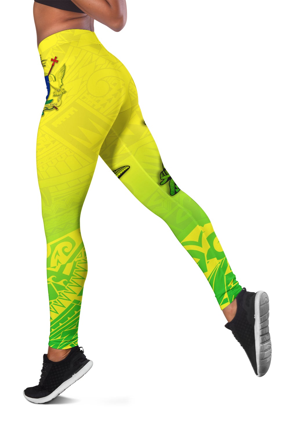Cook Islands Women Leggings Loved Polynesian Turtle LT13