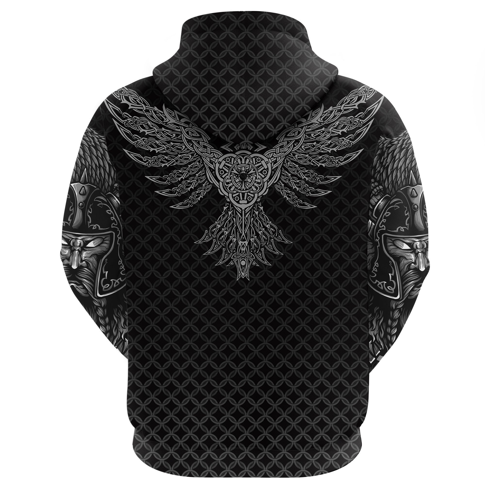 Viking Zip Hoodie Ravens Of Midgard RLT12