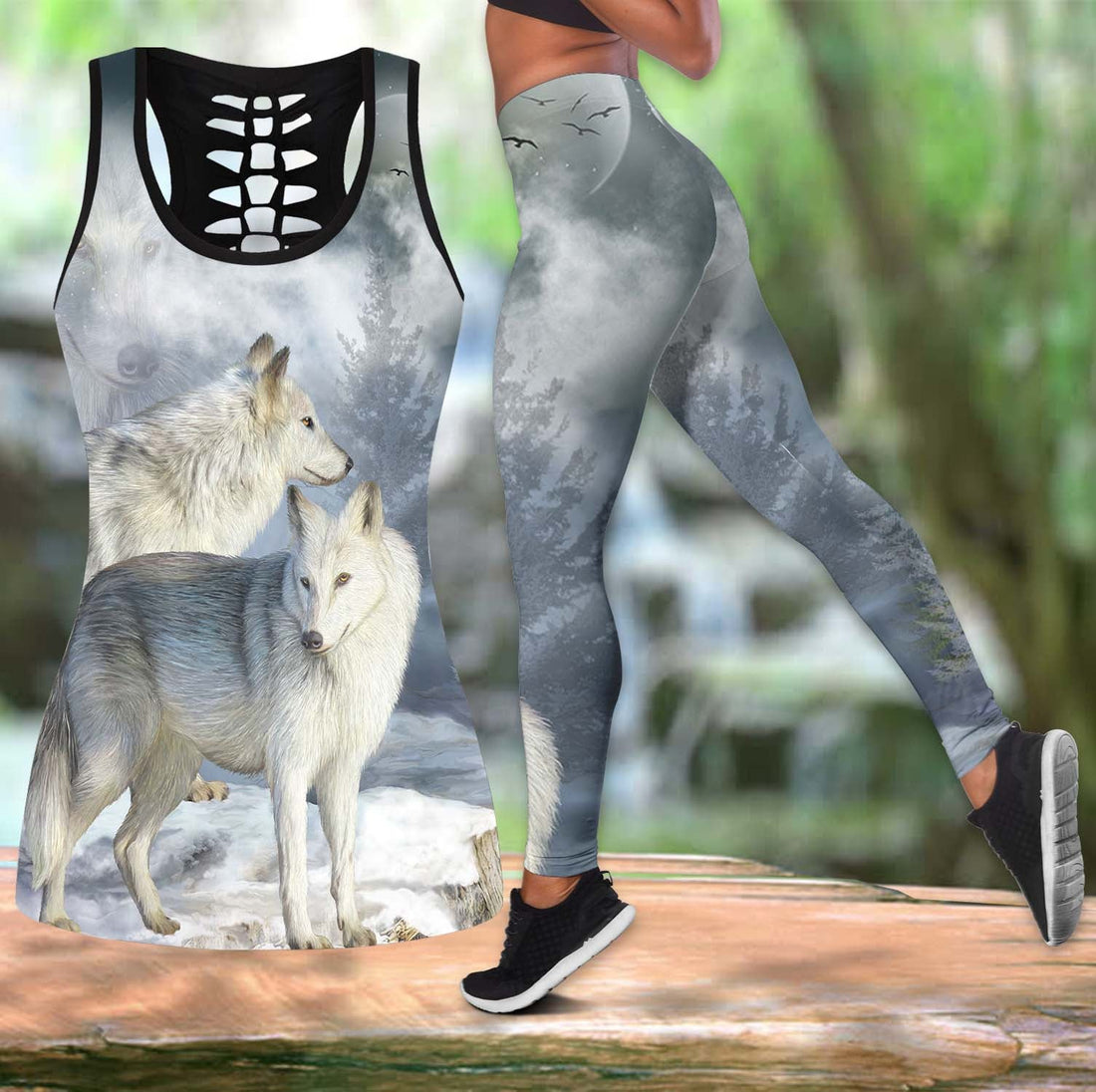 Native American The Wolfs Hollow Tanktop Leggings Set LS06 LT10