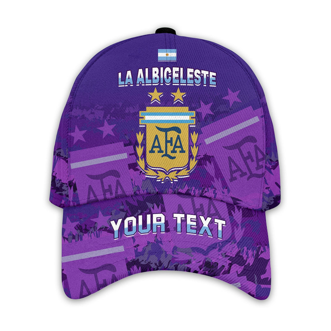 (Custom Personalised) Argentina Football Classic Cap Go Champions La Albiceleste Ver.01 LT13