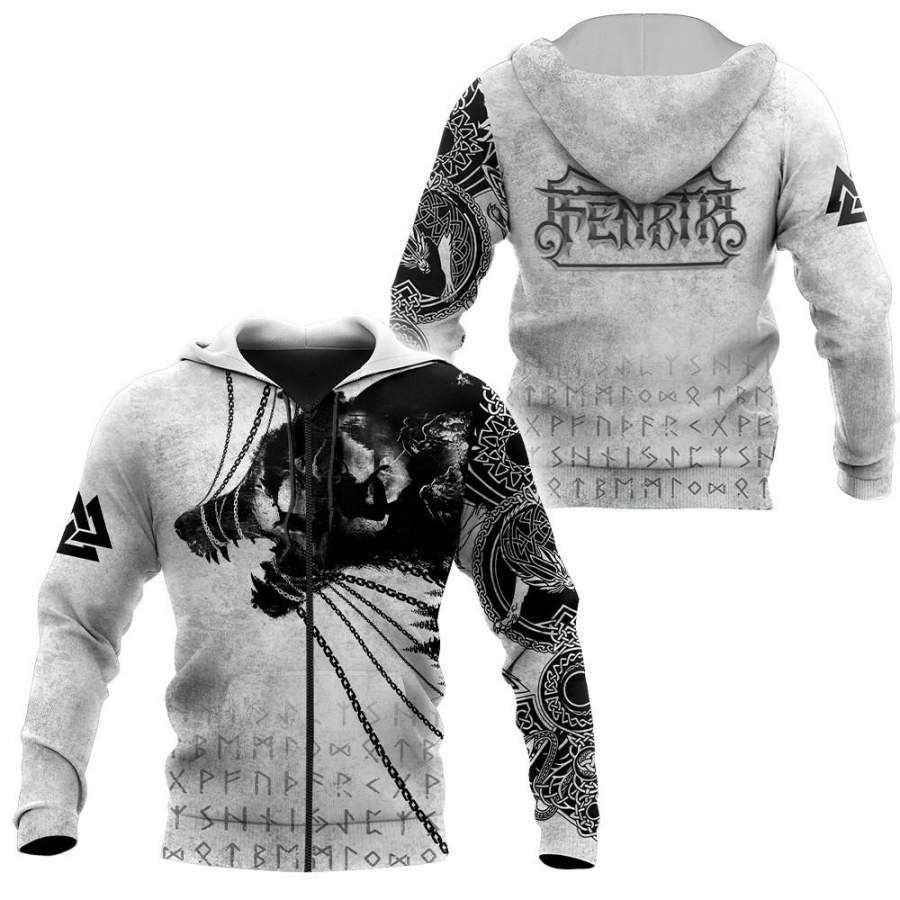 Viking Clothing Fenrir Viking Hoodie RLT12