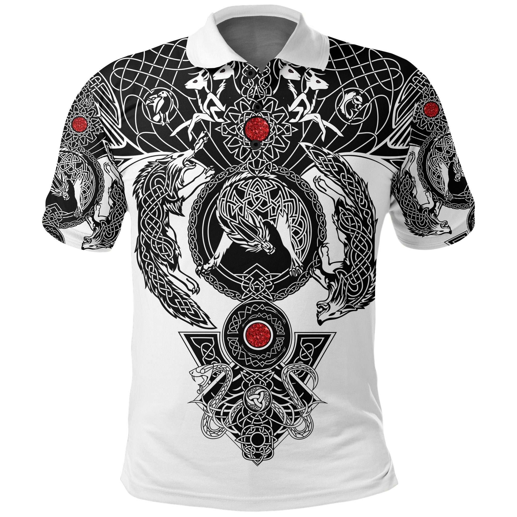 Viking Polo Shirt Tattoo All Over Print RLT12