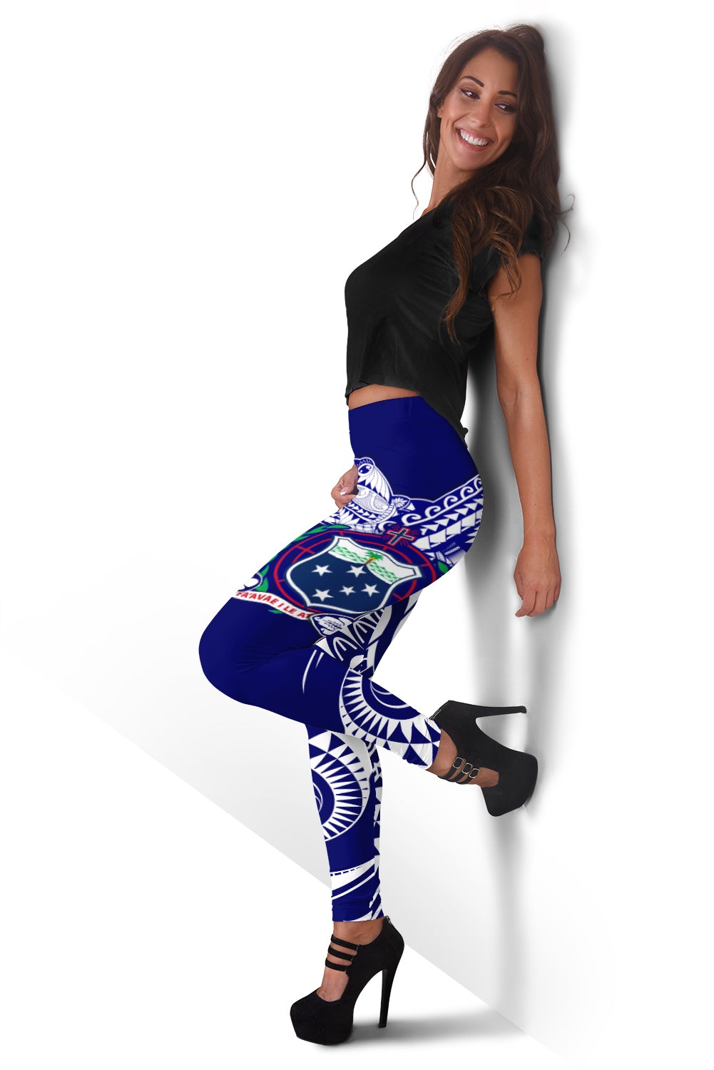 Samoa Polynesian Women Leggings Samoan Loved Turtles LT13