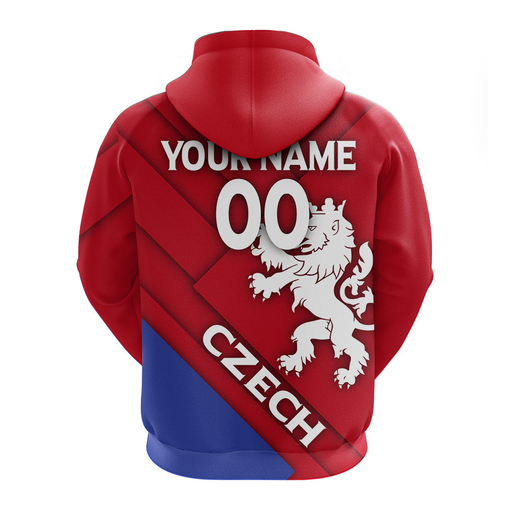 Custom Czech Republic Euro Zip Up Hoodie Flag Style LT12