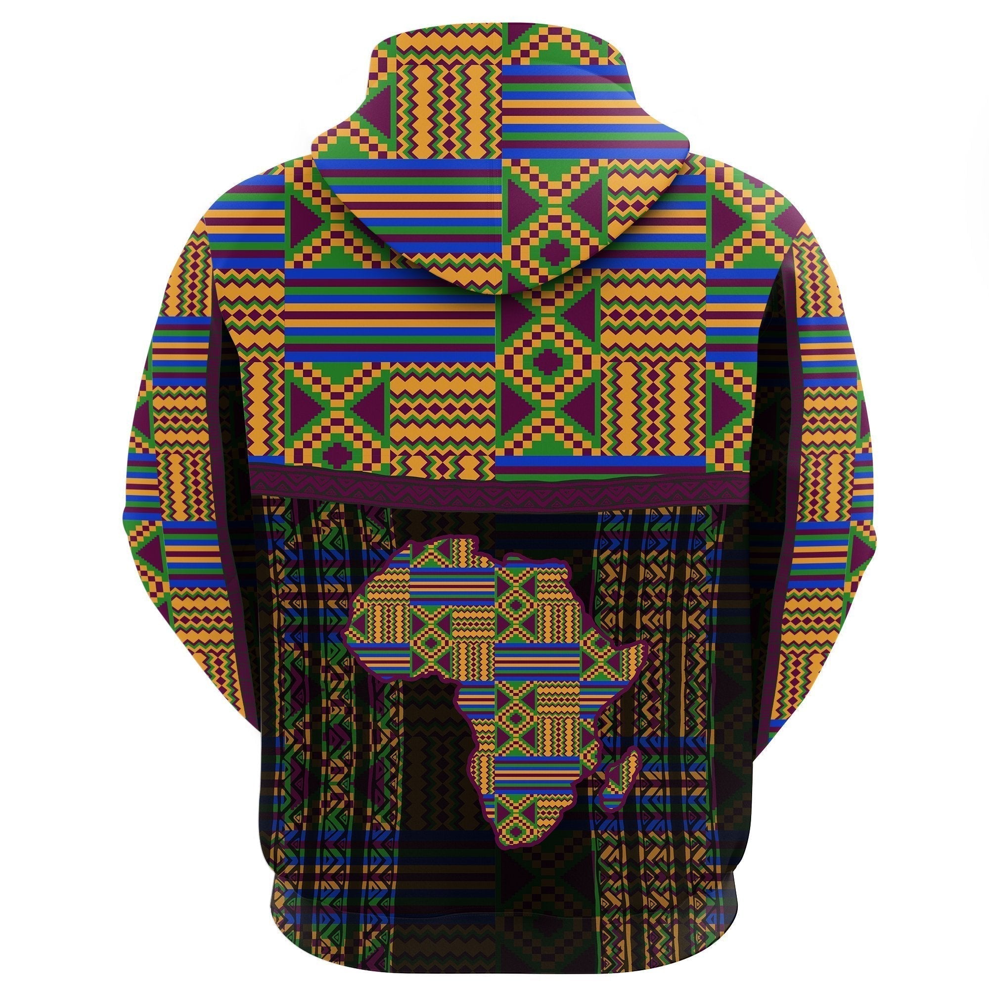African Hoodie Adofowaa Awaamu Kente Pullover
