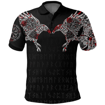 Viking Raven Tatoo Blood Ver 2 Polo Shirt RLT12