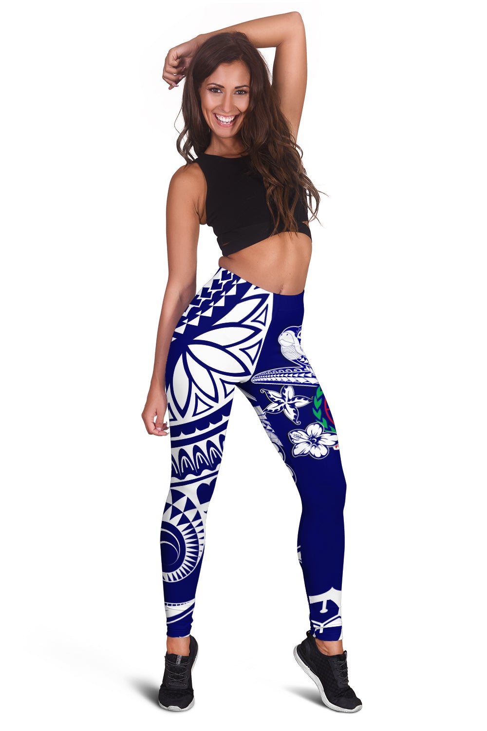 Samoa Polynesian Women Leggings Samoan Loved Turtles LT13