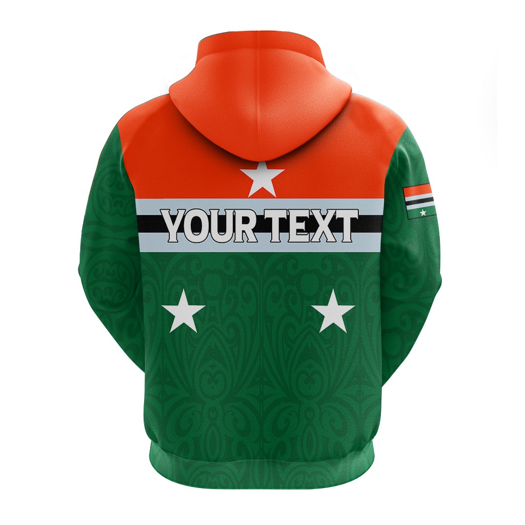 Vanuatu Penama Province Zip Up Hoodie Flag Style LT12