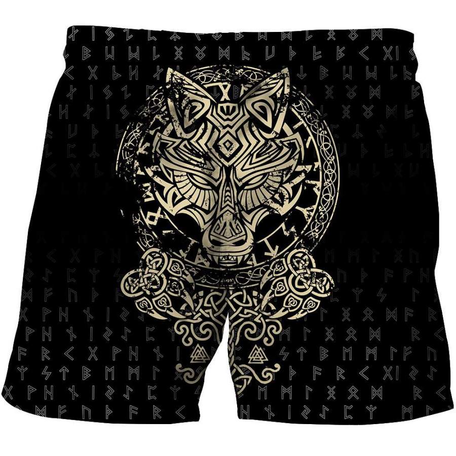 Viking Clothing Viking Wolf Fenrir Shorts RLT12