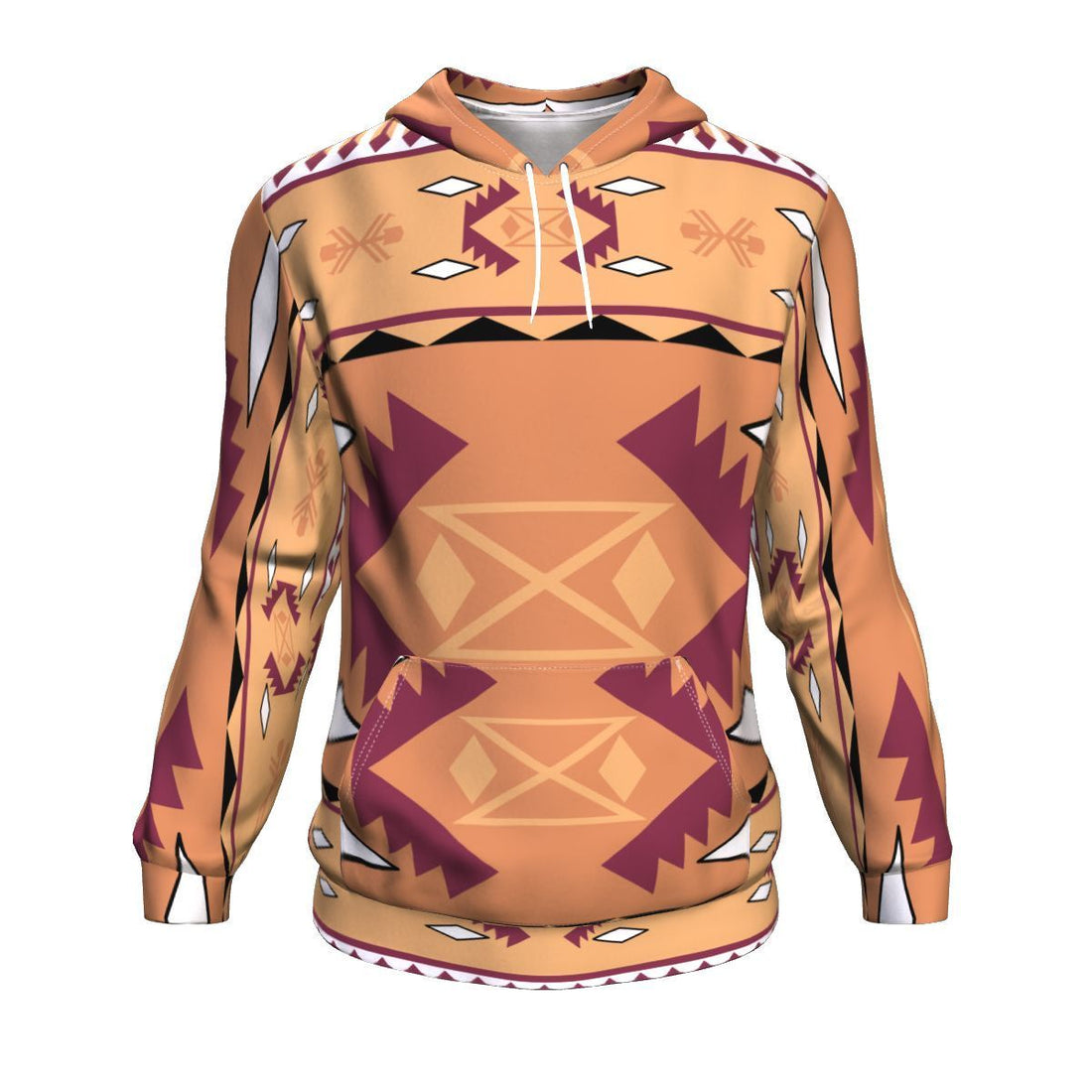Pink Purple Tribal Pattern Native American All Over Hoodie LT10