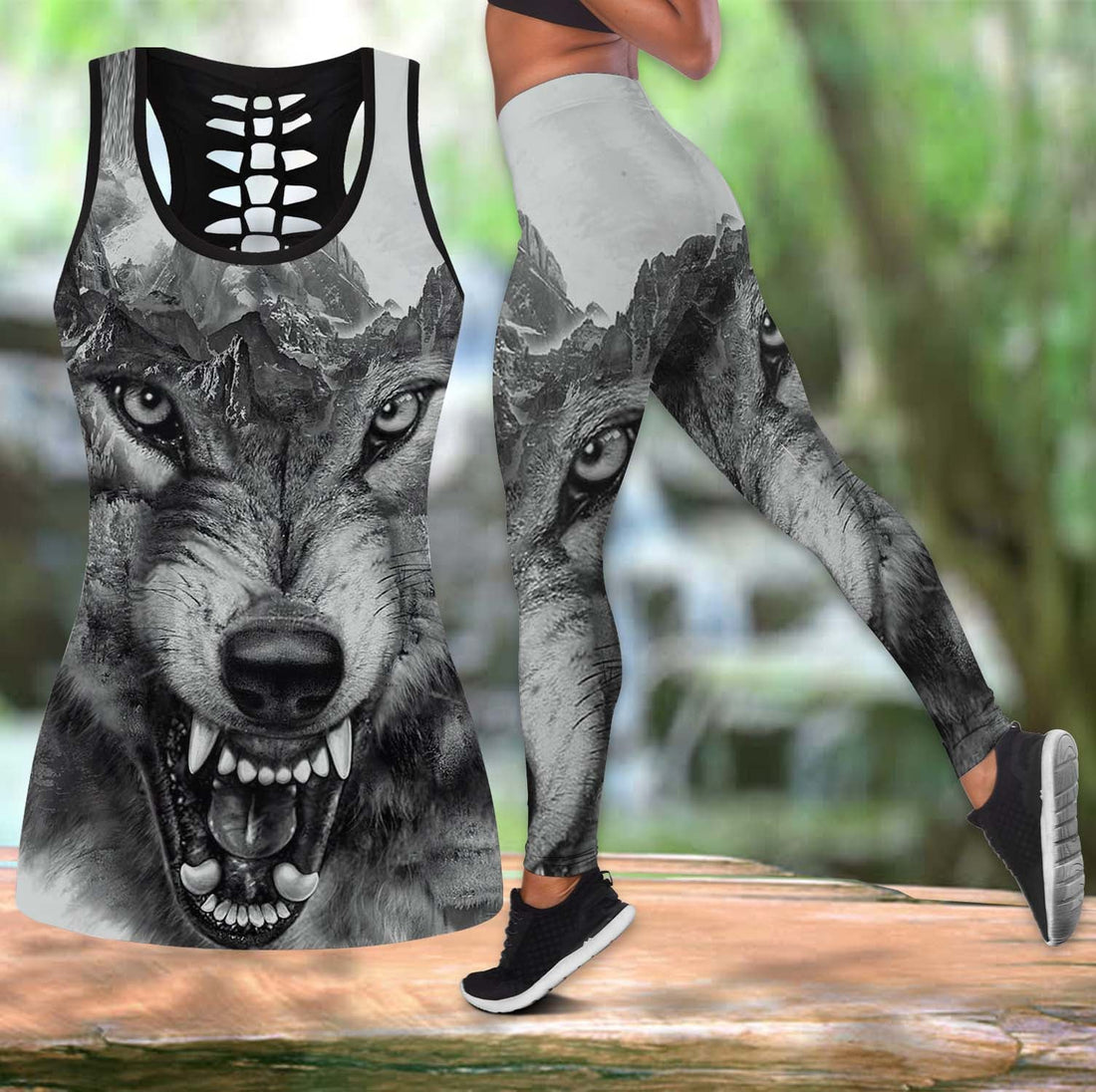 Native American The Wolfs Hollow Tanktop Leggings Set LS08 LT10