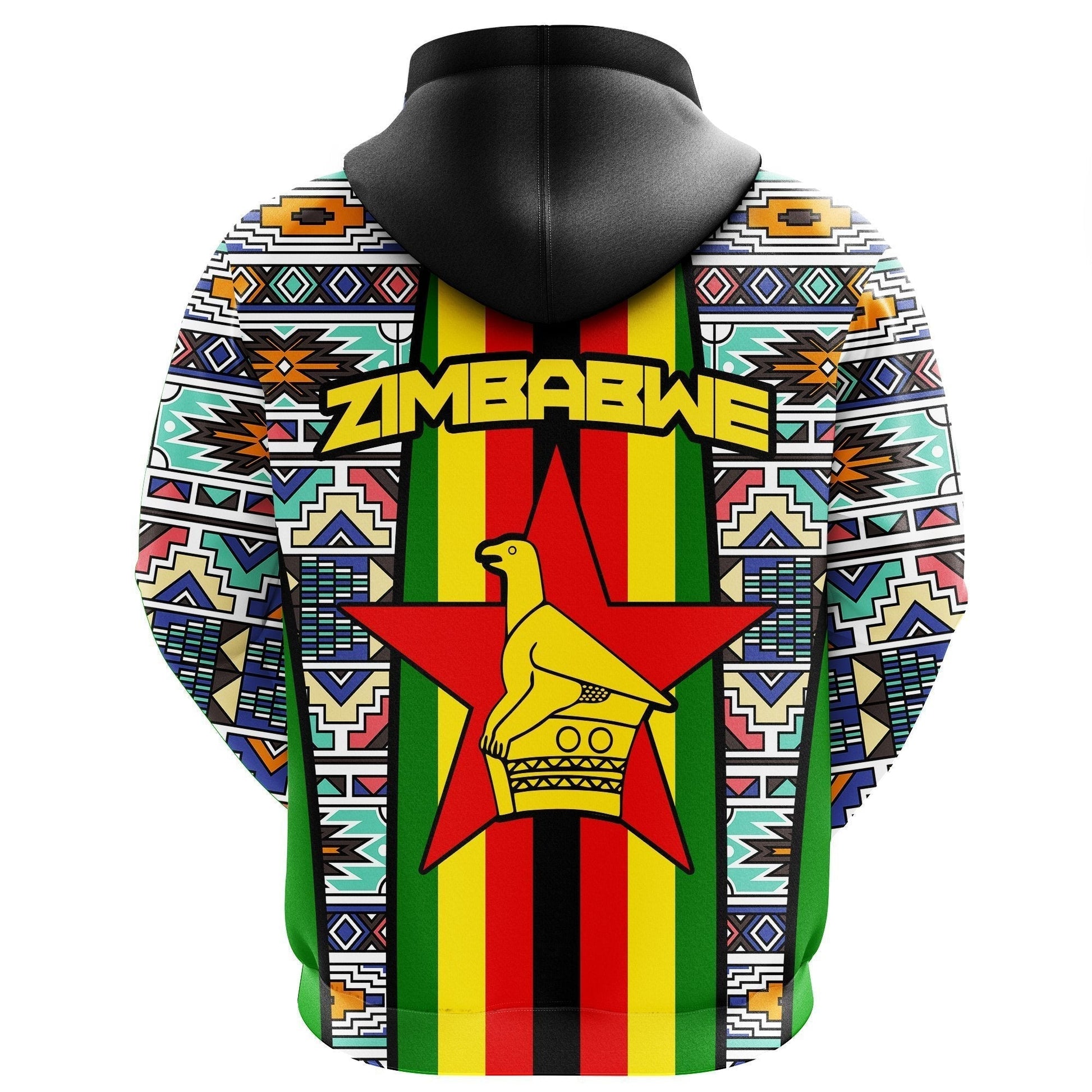 AfricanHoodie - Zimbabwe Ndebele Pullover