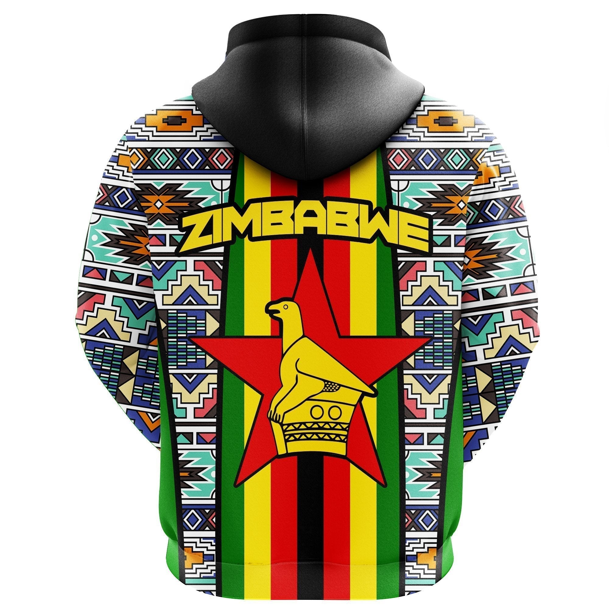AfricanHoodie - Zimbabwe Ndebele Pullover