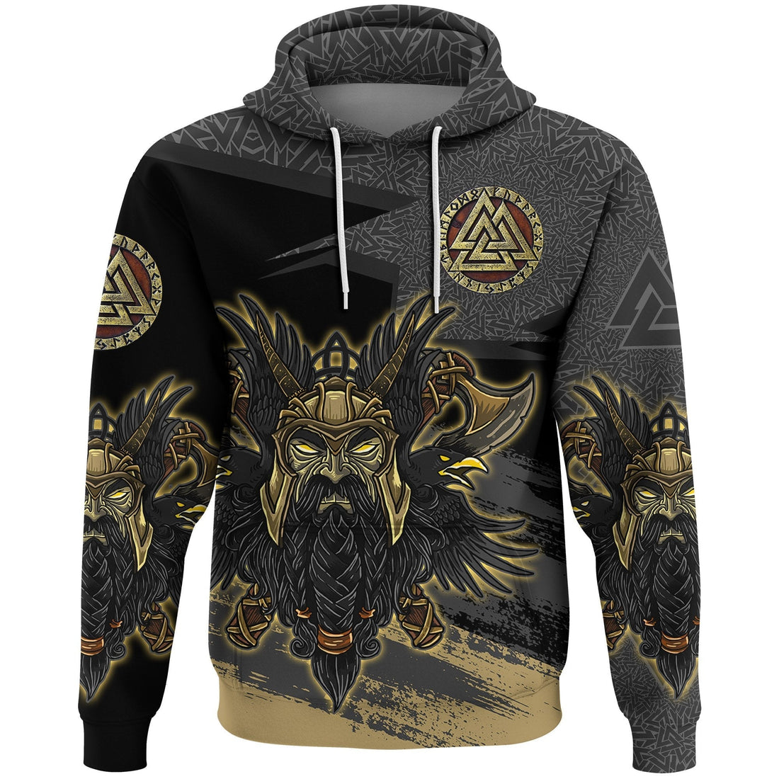 Viking Odin Hoodie Valknut, The Symbol Of Odin RLT12