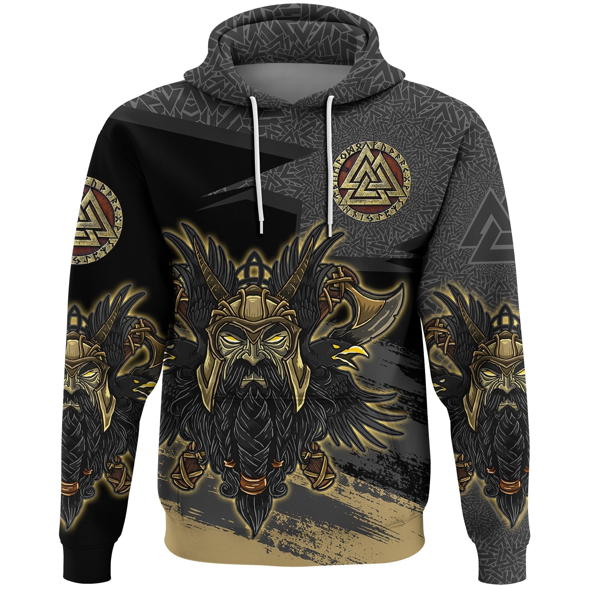 Viking Odin Hoodie Valknut, The Symbol Of Odin RLT12