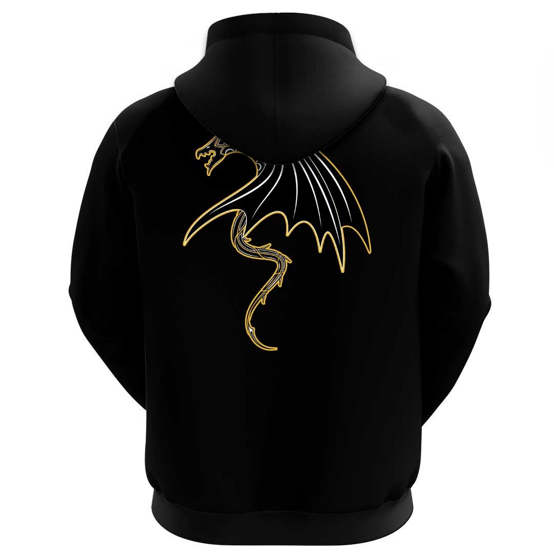 Viking Clothing Viking A Black Dragon Hoodie RLT12