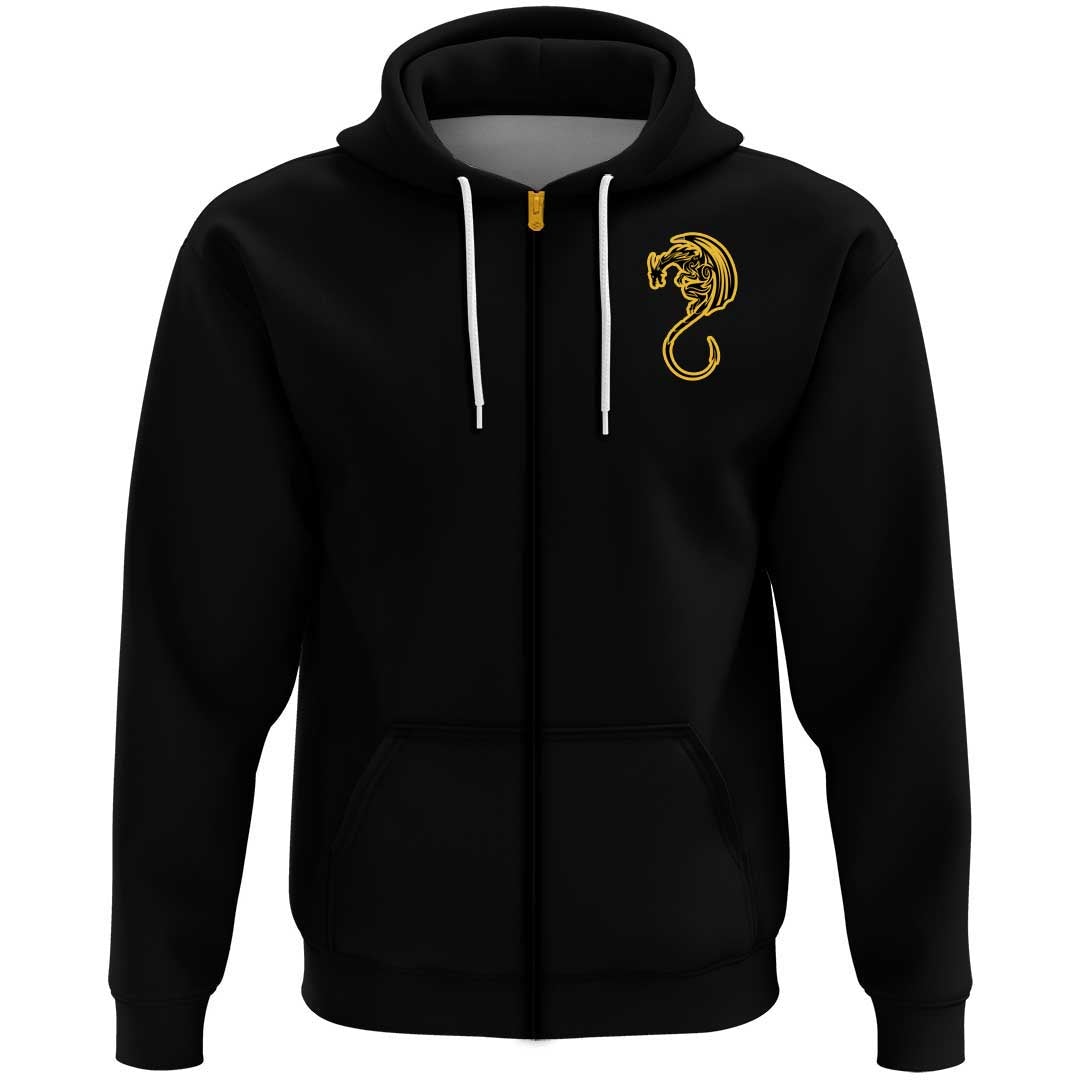 Viking Clothing Viking A Black Winged Dragon Spirit Of Celts Hoodie RLT12