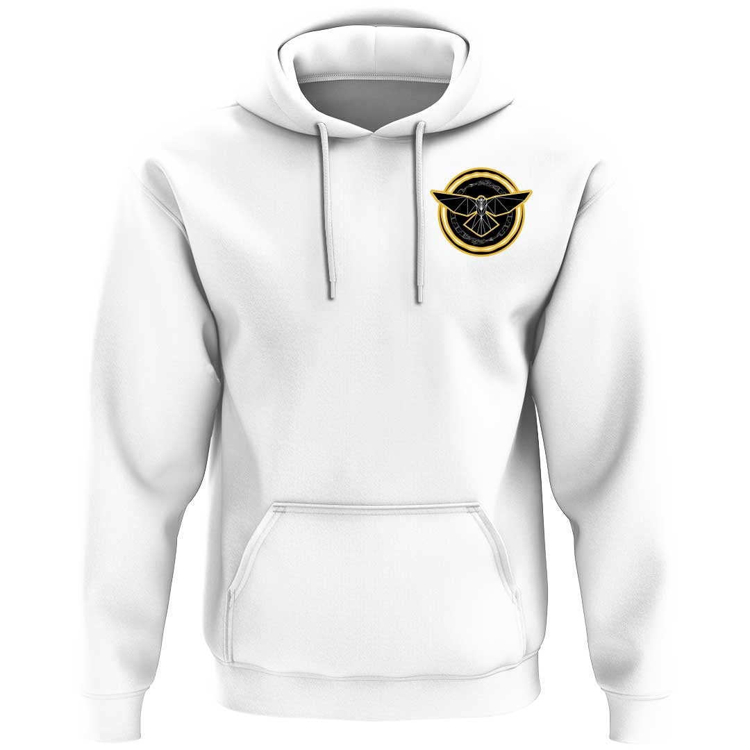 Viking Clothing Viking A Raven With Open Wings Against Sacred Sign Of Vikings Hoodie RLT12