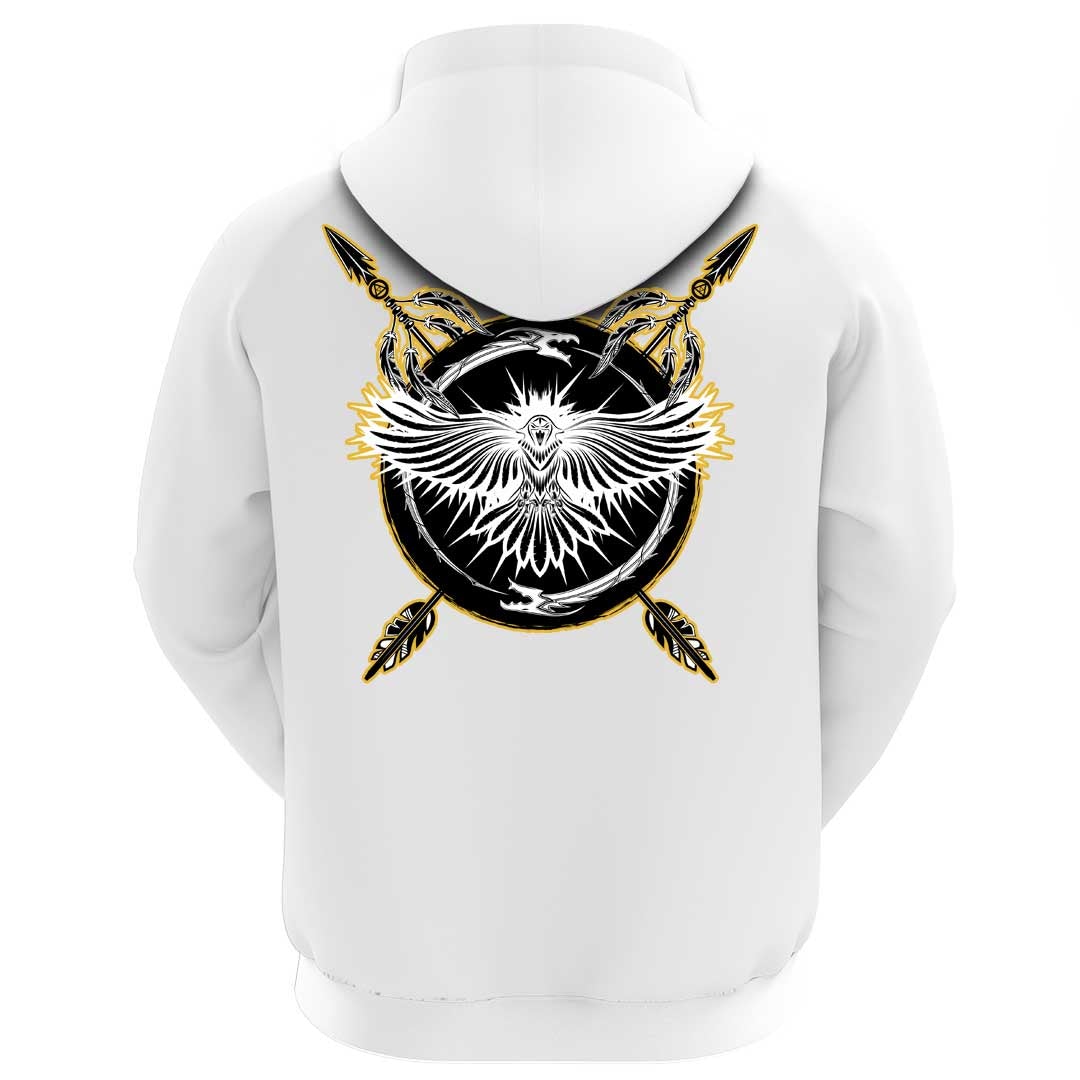Viking Clothing Viking A Raven With Open Wings Sacred Sign Of Viking Hoodie RLT12