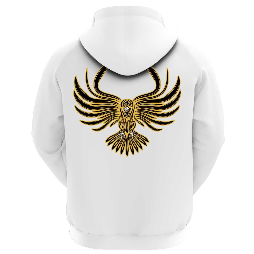 Viking Clothing Viking A Raven With Open Wings Hoodie RLT12