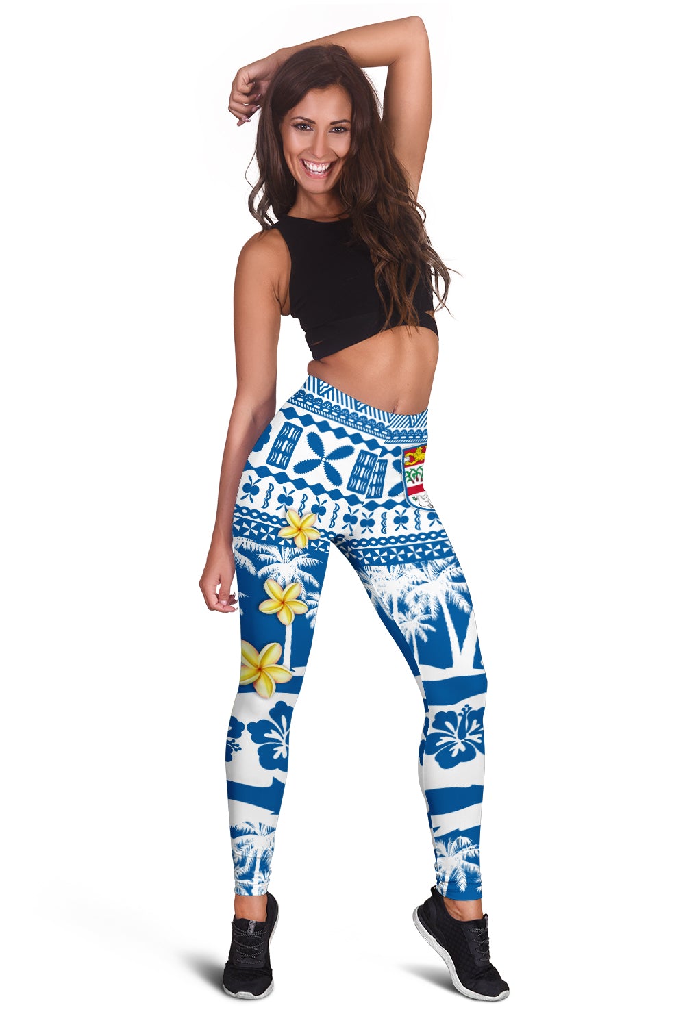 Fiji Polynesian Women Leggings Fijian Tapa Pattern LT13